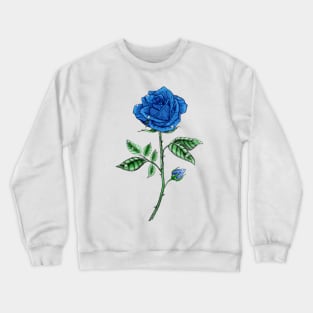 Blue Rose Crewneck Sweatshirt